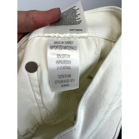 NWOT AGOLDE Sophie White 5 Pocket Cropped Skinny Jeans SZ 32 - Picture 10 of 10